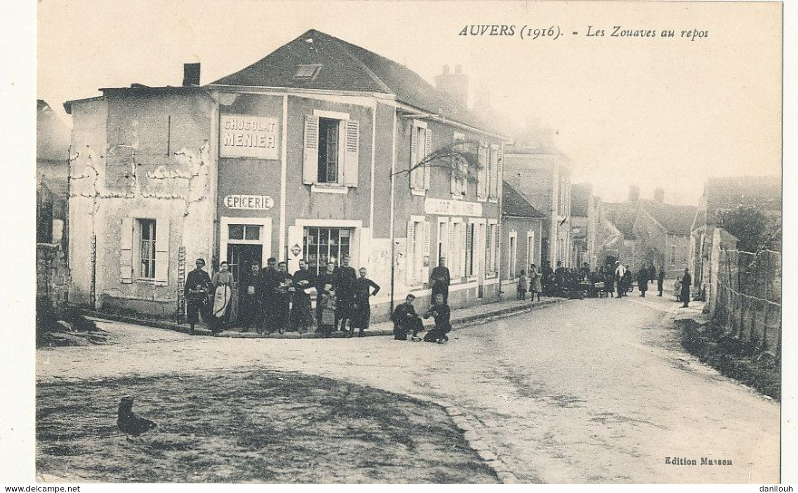 95 // AUVERS   Les Zouaves Au Repos  / Epicerie - Auvers Sur Oise