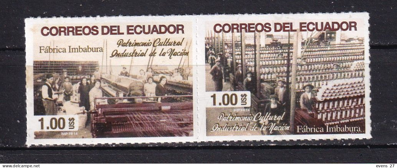 ECUADOR-2014-TEXTILE INDUSTRY-MNH - Equateur