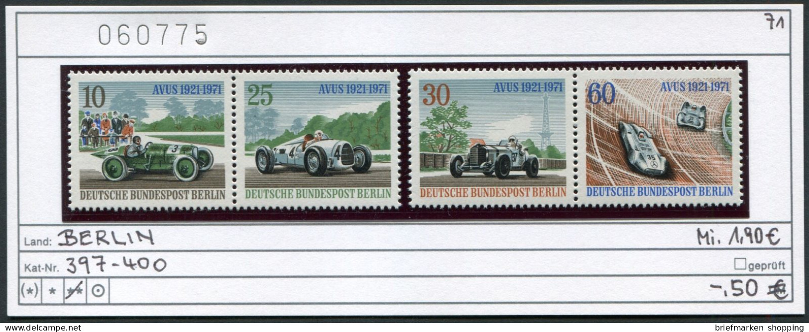 Berlin 1971 - Germany 1971 - Michel 397-400 - ** Mnh Neuf Postfris - - Unused Stamps