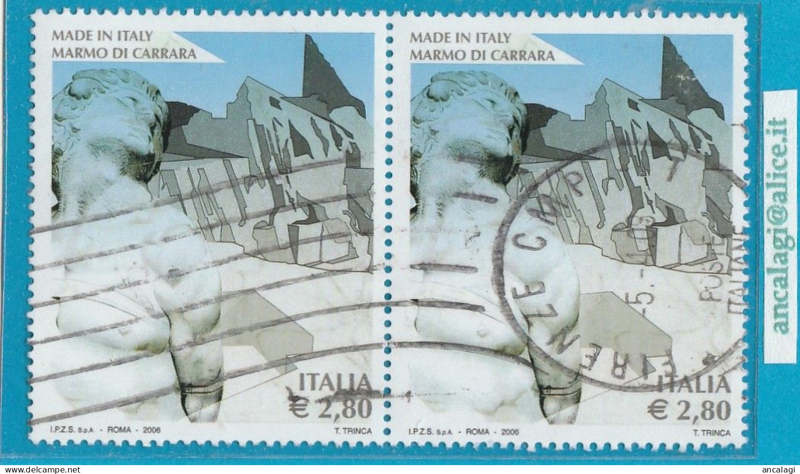 USATI ITALIA 2006 - Ref.0995B "MADE IN ITALY" 1 Val. In Coppia € 2,80 - - 2001-10: Usati