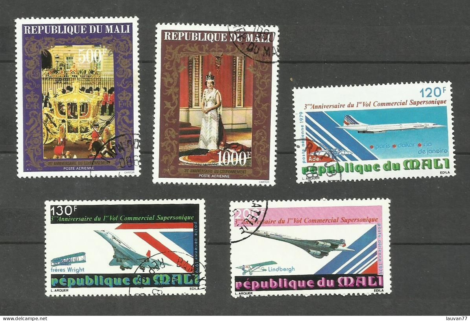 MALI POSTE AERIENNE N°339, 340, 351 à 353 Cote 4.25€ - Malí (1959-...)