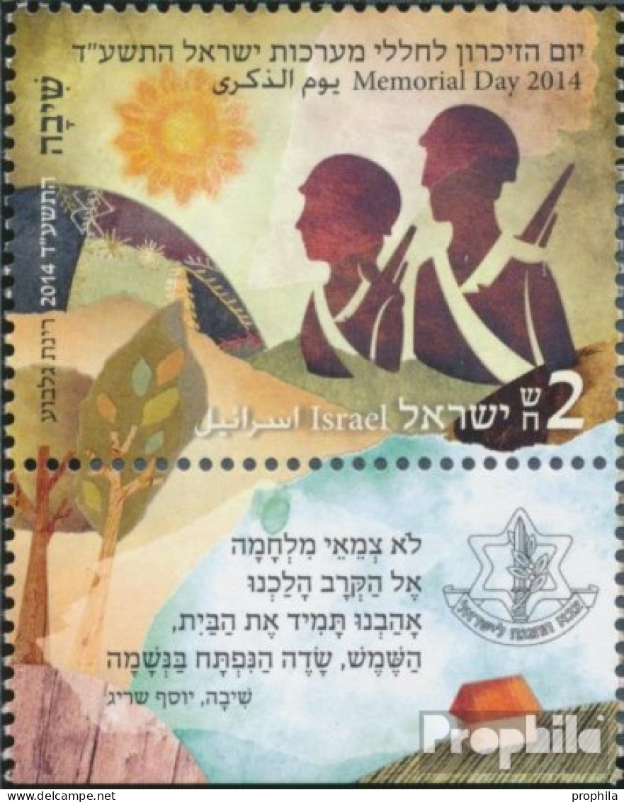 Israel 2403 Mit Tab (kompl.Ausg.) Postfrisch 2014 Gedenktag - Ongebruikt (met Tabs)