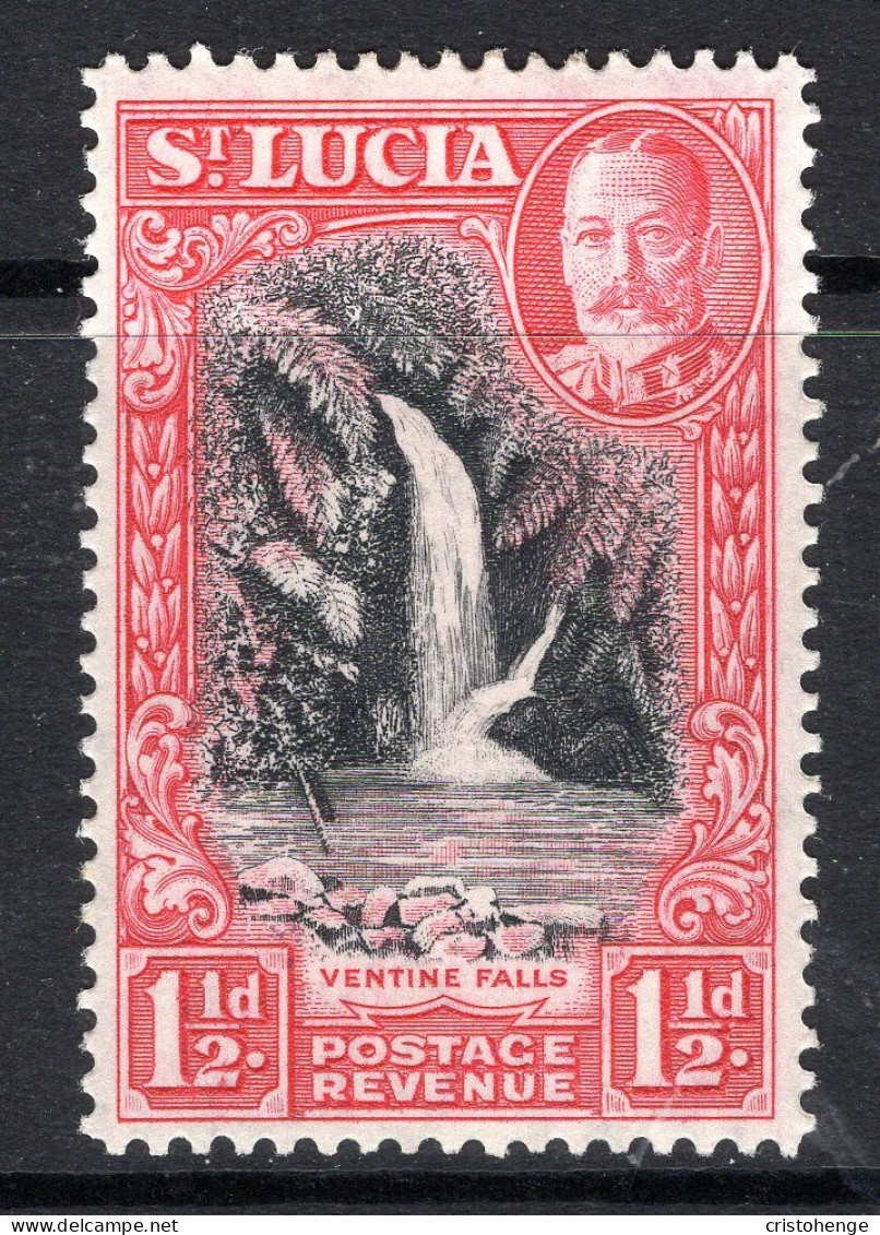 St Lucia 1936 KGV Pictorials - P.14 - 1½d Ventine Falls HM (SG 115) - Ste Lucie (...-1978)