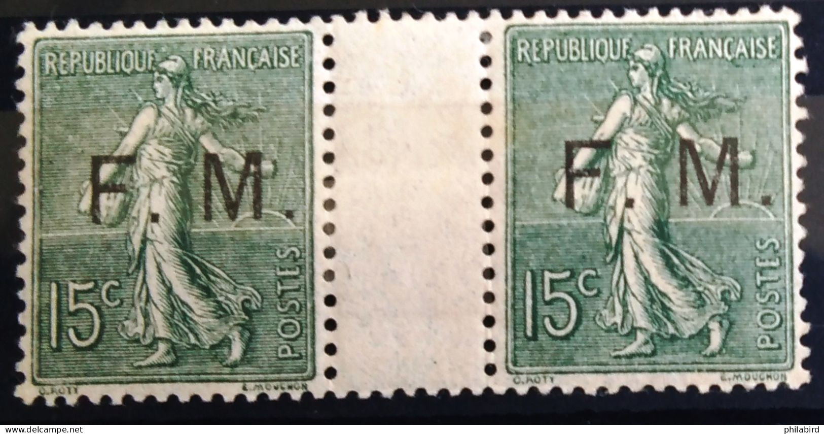 FRANCE                     F.M  3 X 2                     NEUF* - Timbres De Franchise Militaire