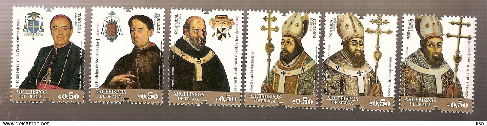 Portugal ** & Braga Archbishops 1704-1728, I Group 2017 (768) - Sellos