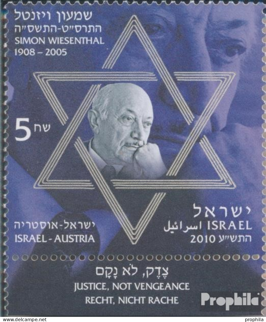 Israel 2116 Mit Tab (kompl.Ausg.) Postfrisch 2010 Simon Wiesenthal - Ungebraucht (mit Tabs)