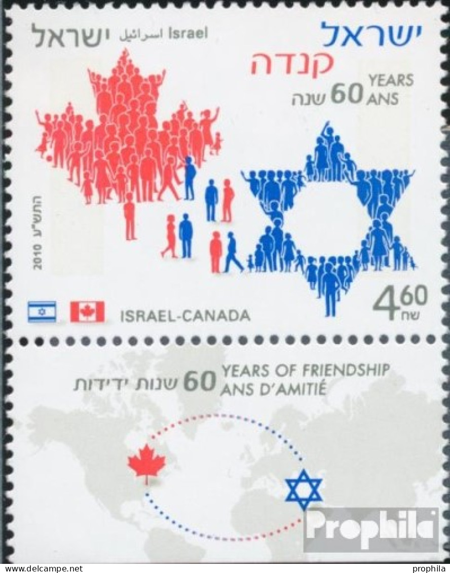 Israel 2108 Mit Tab (kompl.Ausg.) Postfrisch 2010 Freundschaft Mit Kanada - Nuevos (con Tab)