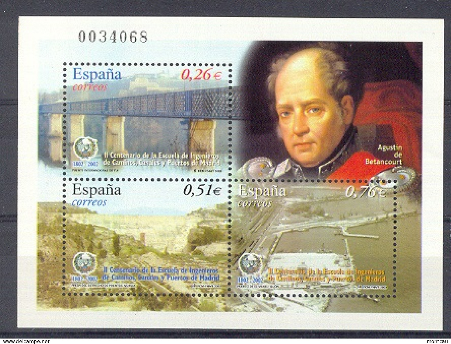 Spain 2003 - Ingenieros De Caminos C Y P Ed 3967 (**) P - Unused Stamps