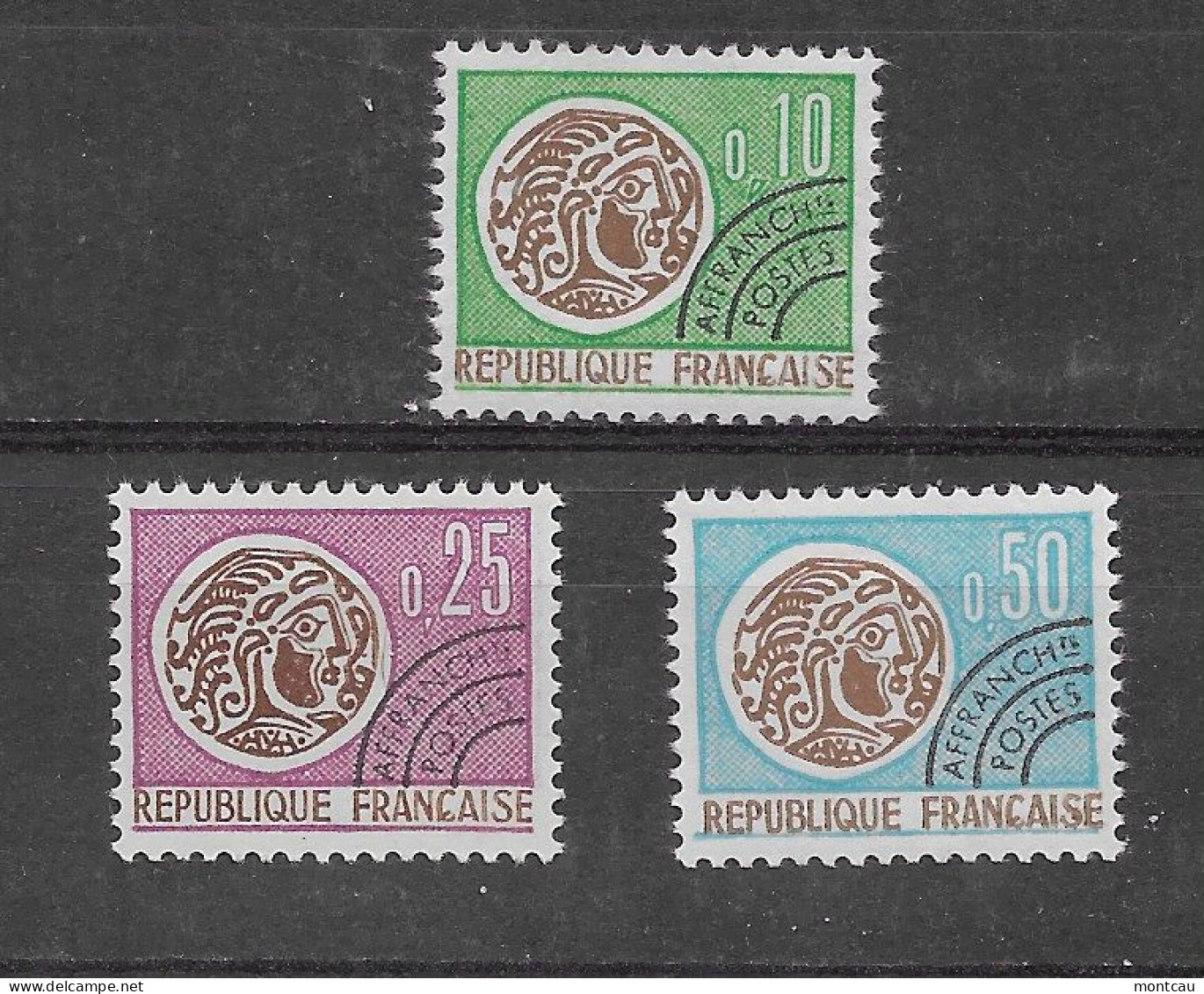 Francia - 1964-69 . Moneda Galesa YT = Po 123,26,28  (**) - 1964-1988