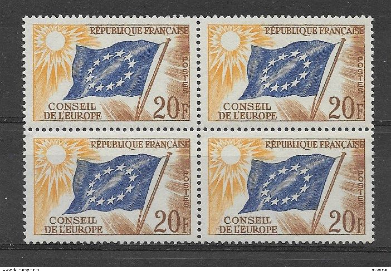 Francia 1958. YT = Ser 18 -  (**). Servicio - Mint/Hinged