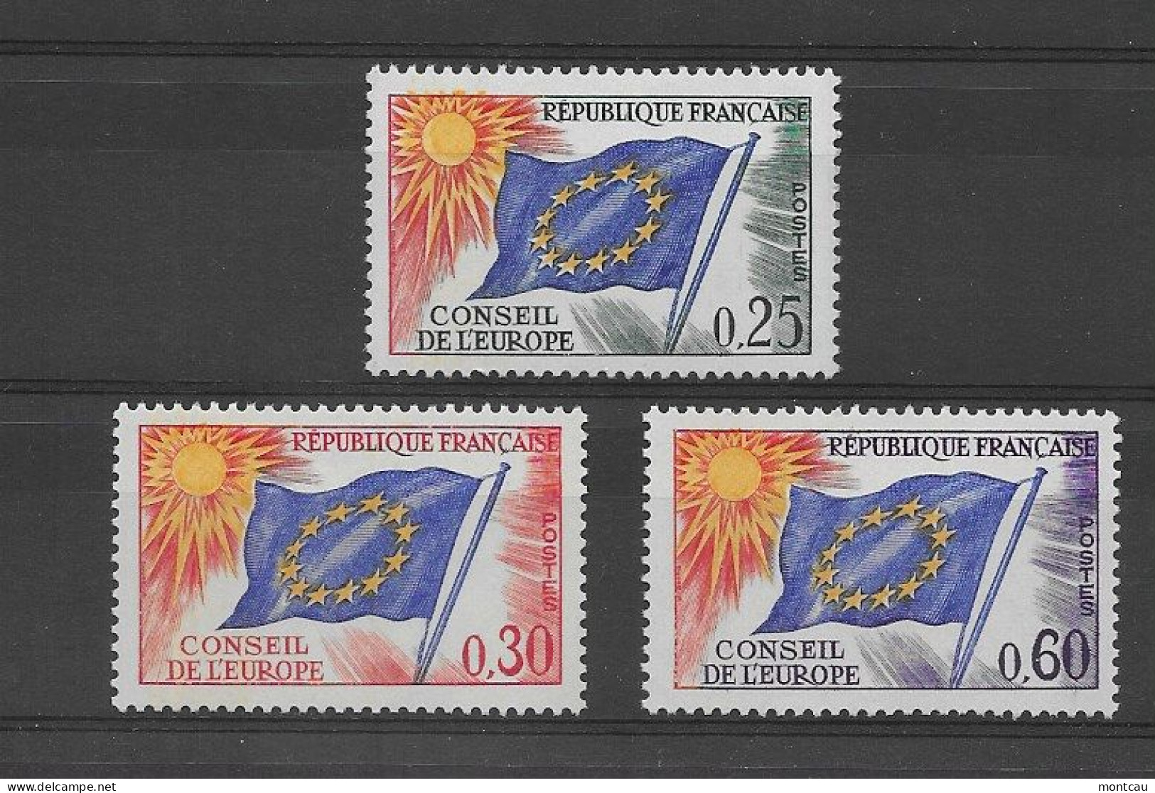 Francia 1963-71. YT = Ser 28,30,34 -  (**). Consejo De - Nuovi