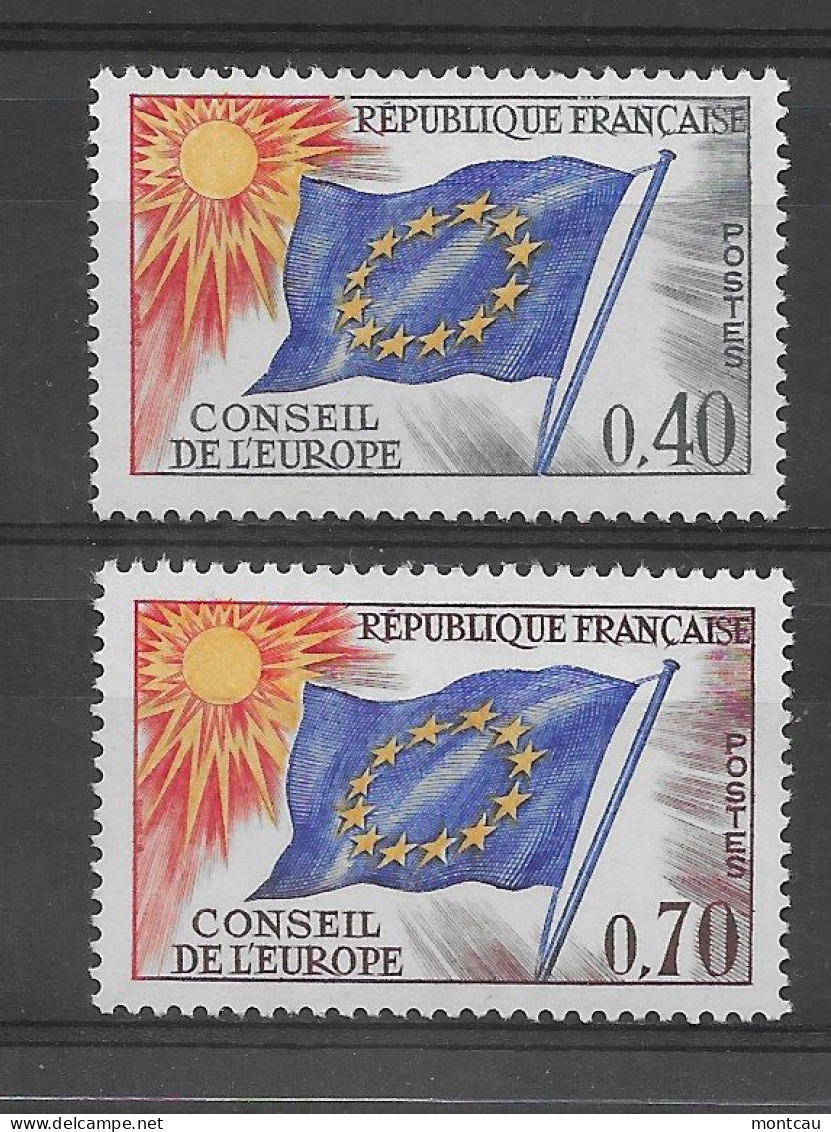 Francia 1963-71. YT = Ser 31,35 -  (**). Consejo De Eur - Mint/Hinged
