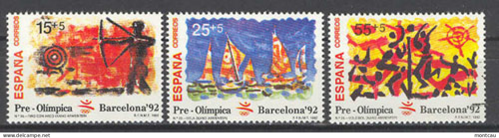 Spain 1992. Preolimpica (8) Ed 3157-59  (**) - Unused Stamps