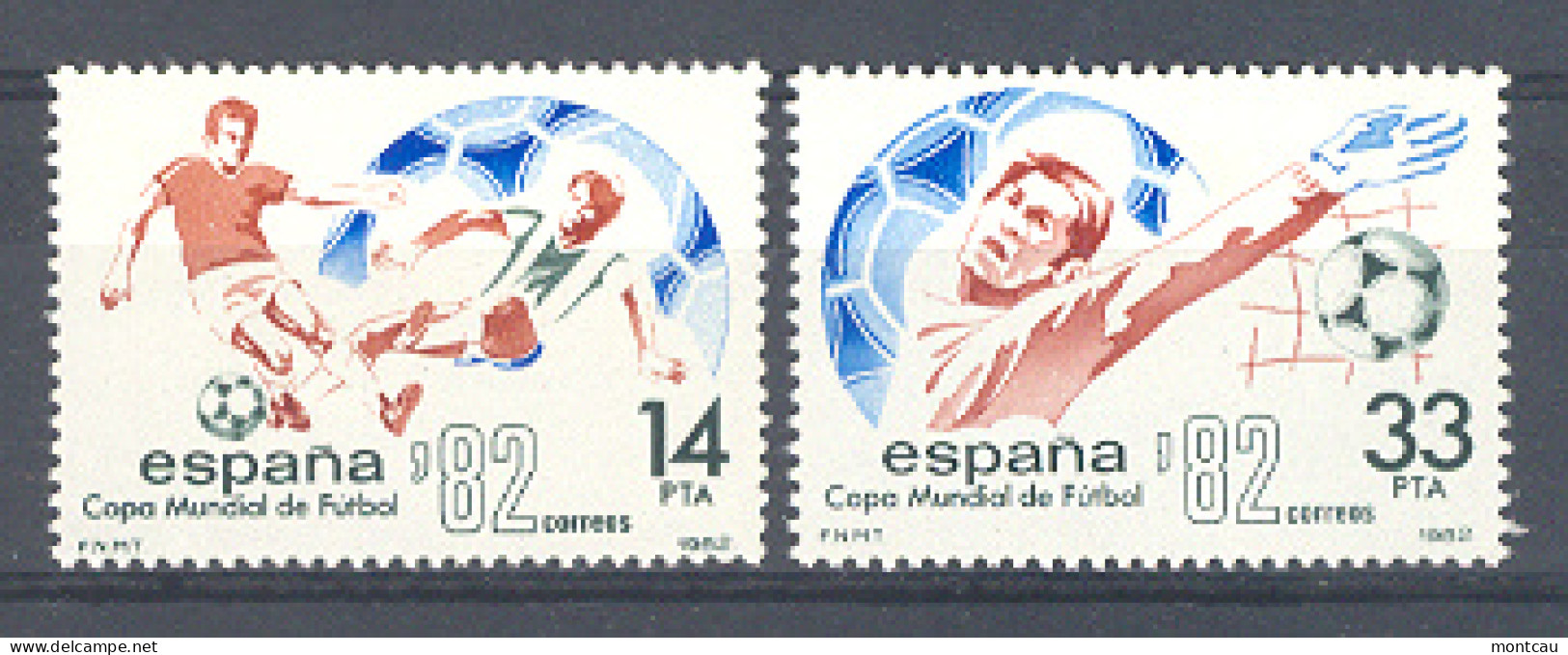 Spain 1982 - Futbol Camp Mundo, Ed 2661-62 2v (**) - Nuevos