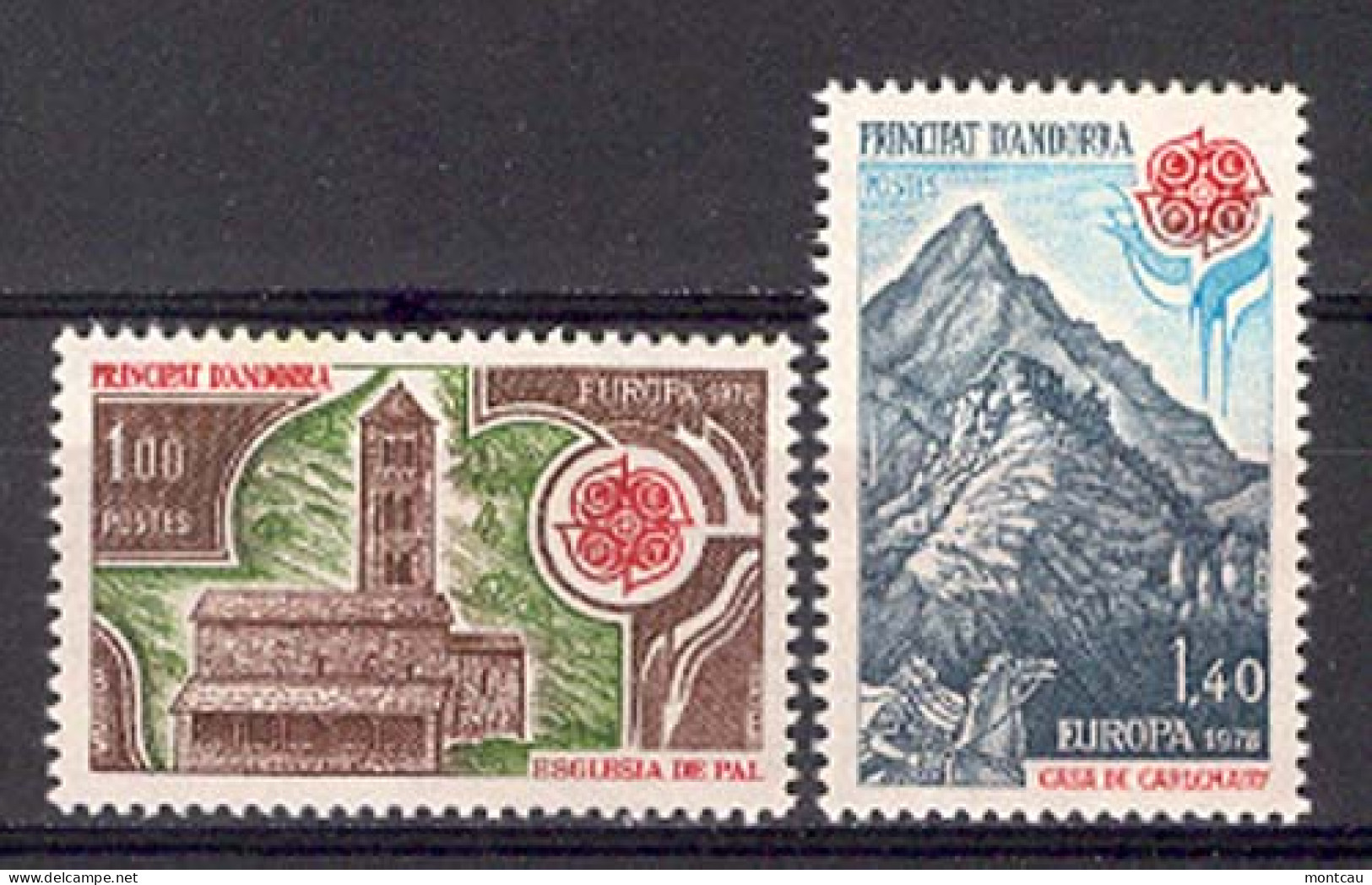 Andorra -Franc 1978 Europa. Y=269-70 E=291-92 - Ungebraucht