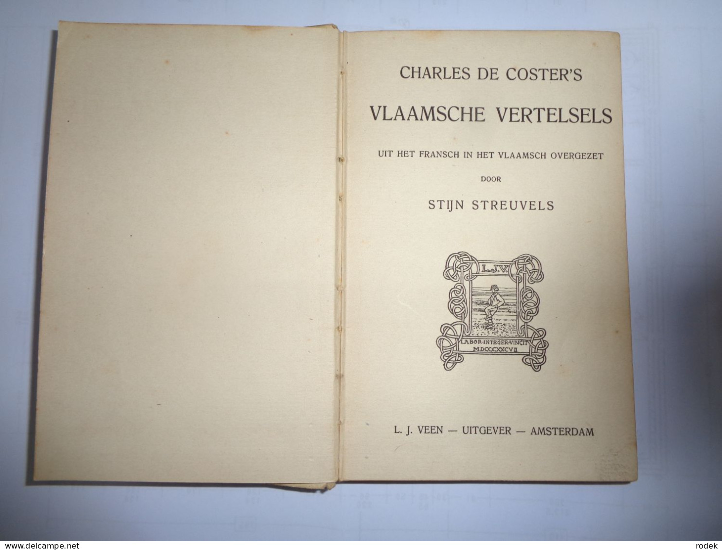 Charles De Coster's Vlaamsche Vertelsels Door Stijn Streuvels ( 1e Uitgave 1917 ) - Belletristik