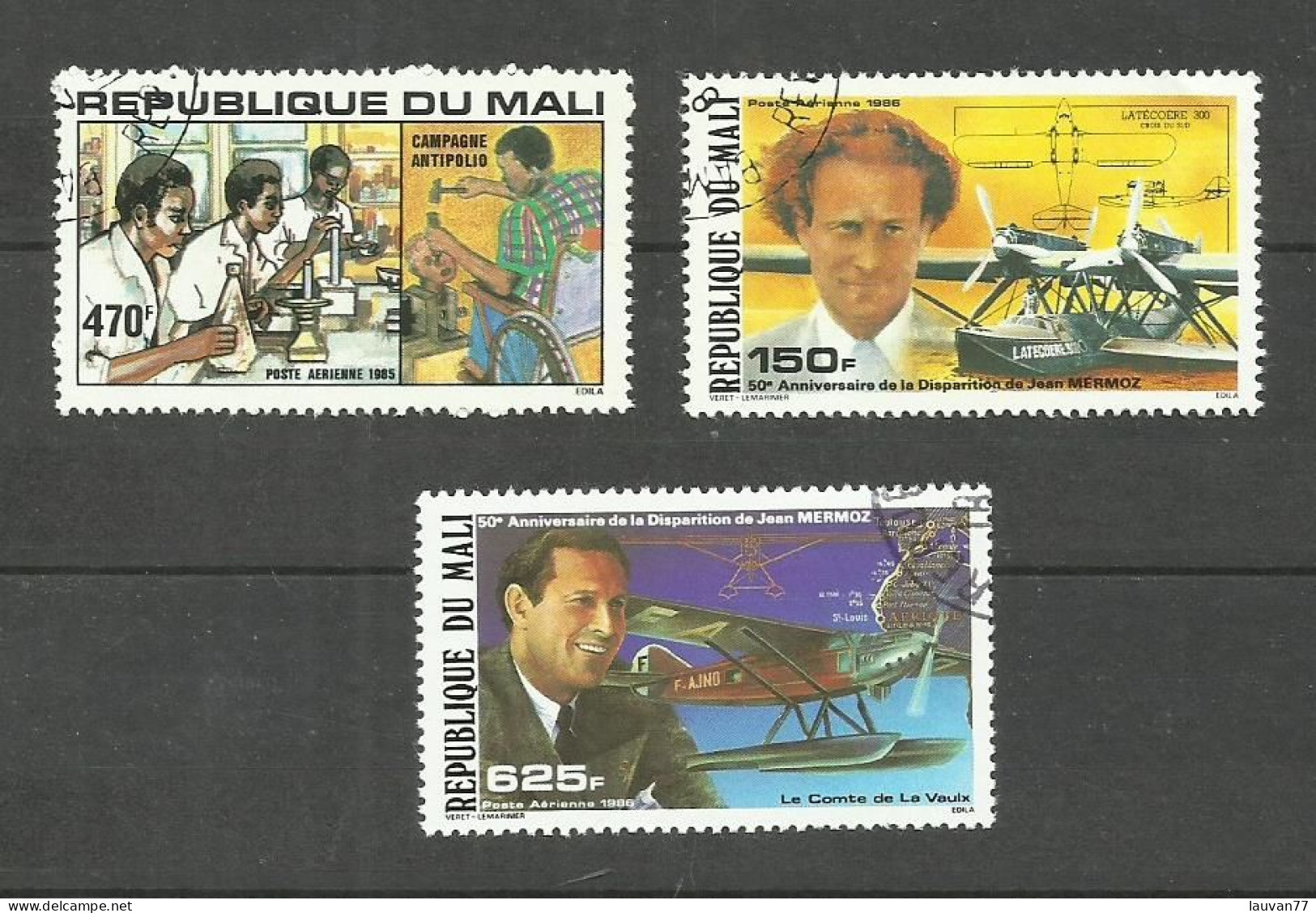 MALI POSTE AERIENNE N°502, 517, 509 Cote 5.55€ - Mali (1959-...)