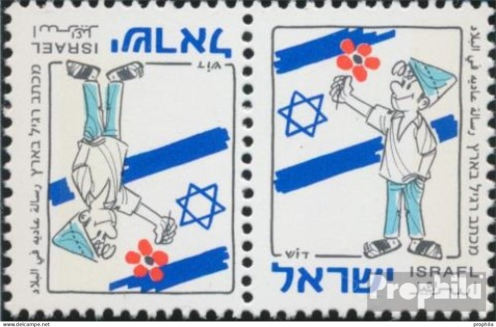 Israel 1451I A K I Kehrdruckpaar (kompl.Ausg.) Postfrisch 1998 50 Jahre Israel - Ungebraucht (ohne Tabs)