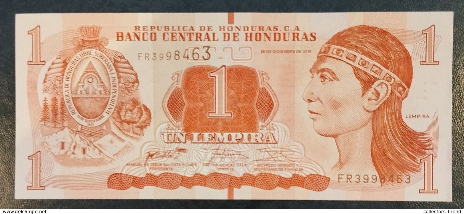 HONDURAS - 2016 - 10 LEMPIRA - P196c - UNC - Honduras