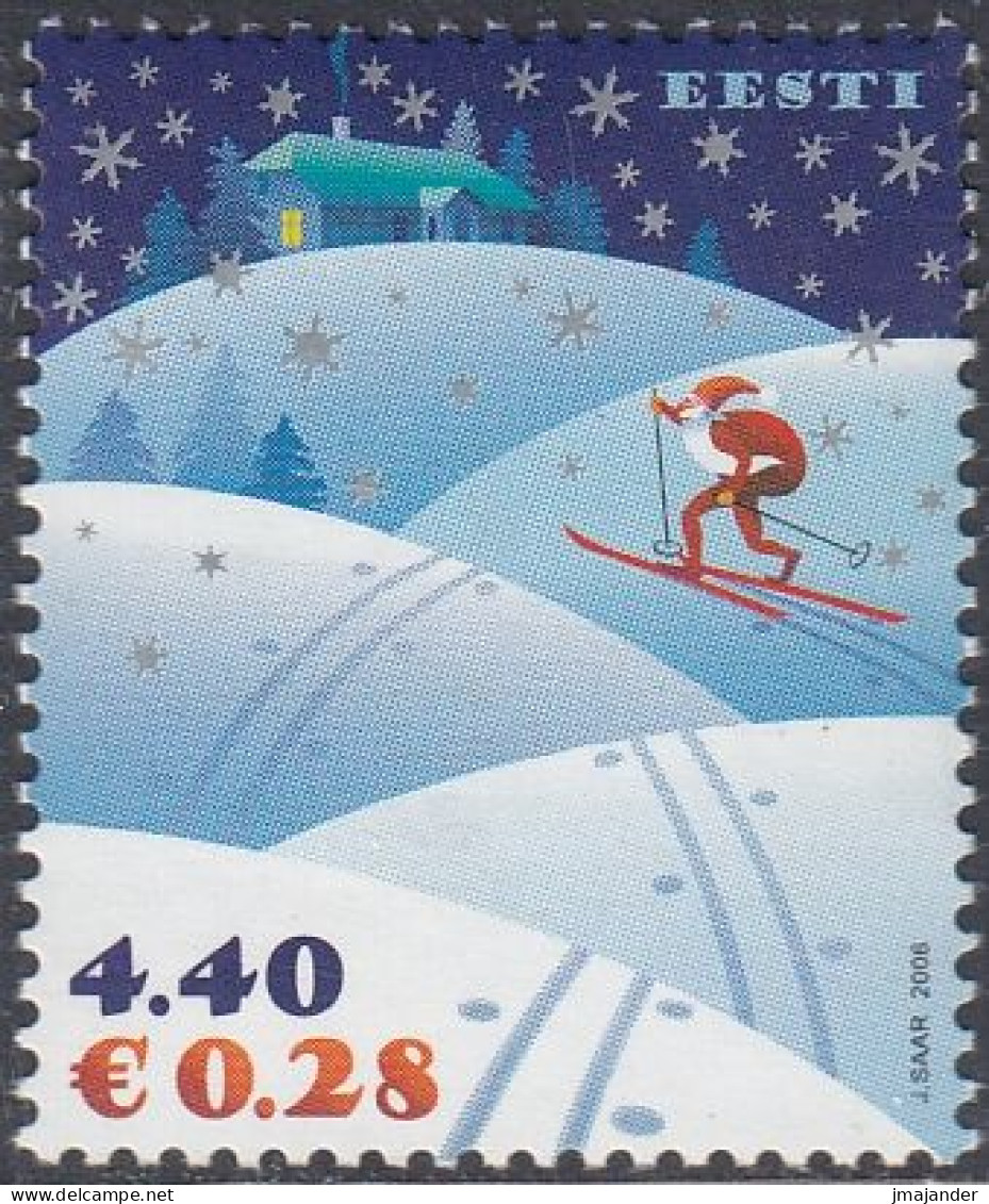 Estonia 2006 -  Santa Claus On Skis - Mi 570 ** MNH [1832] - Estonie