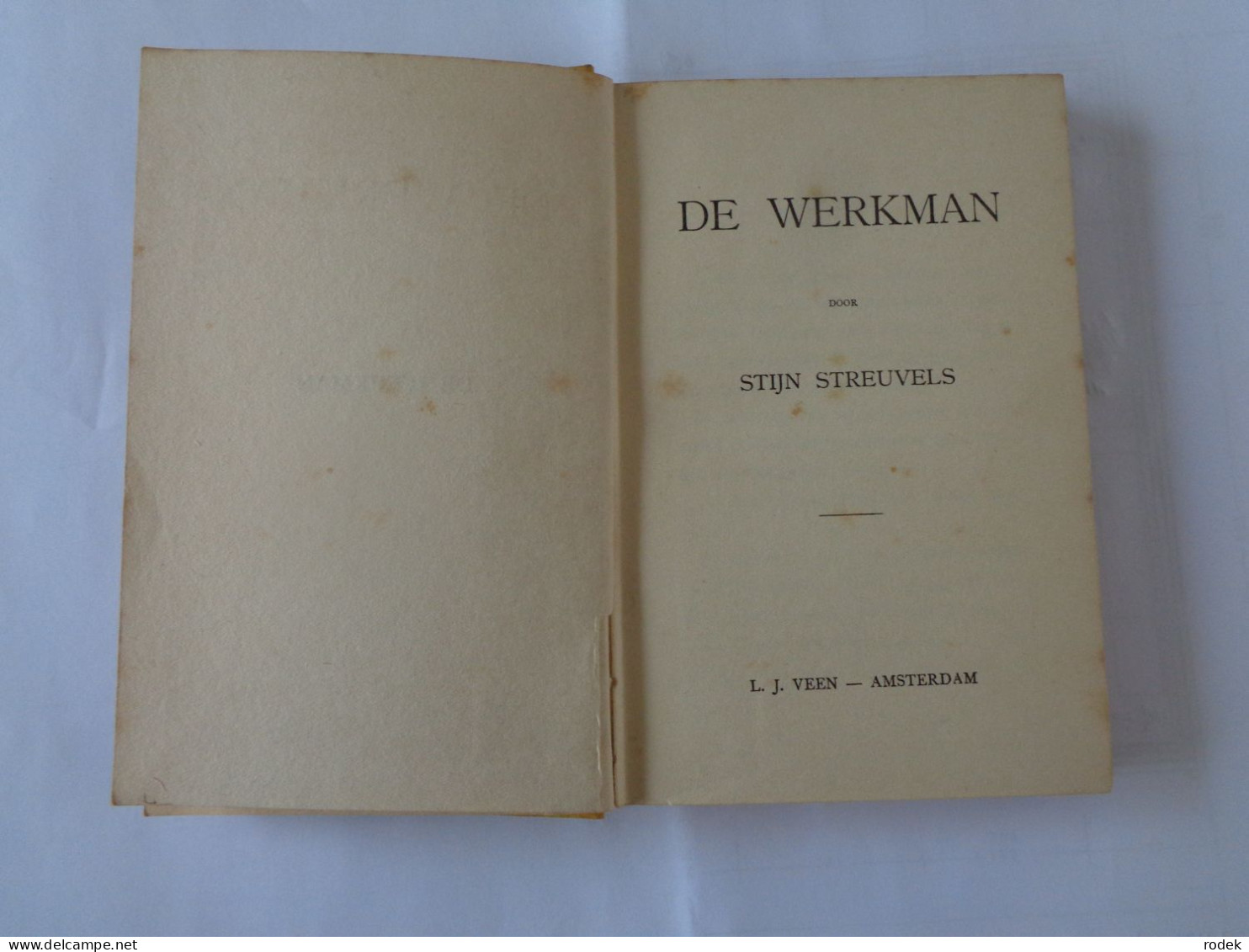 Stijn Streuvels : De Werkman ( 1e Druk 1913 ) - Literature