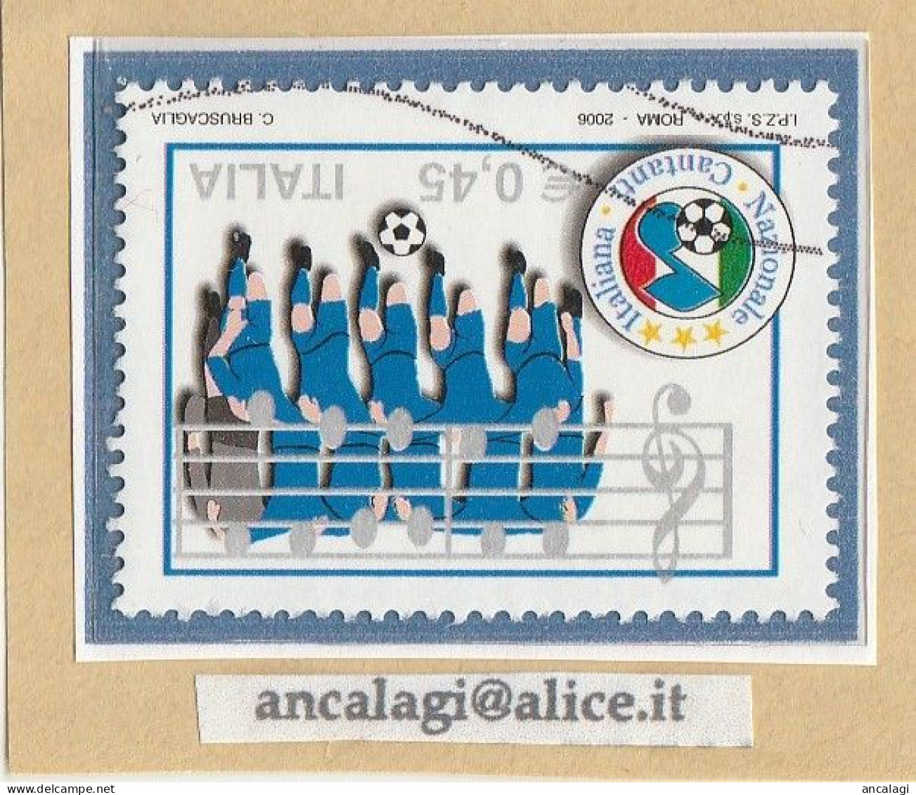 USATI ITALIA 2006 - Ref.0997A "NAZIONALE CANTANTI" 1 Val. - - 2001-10: Usati