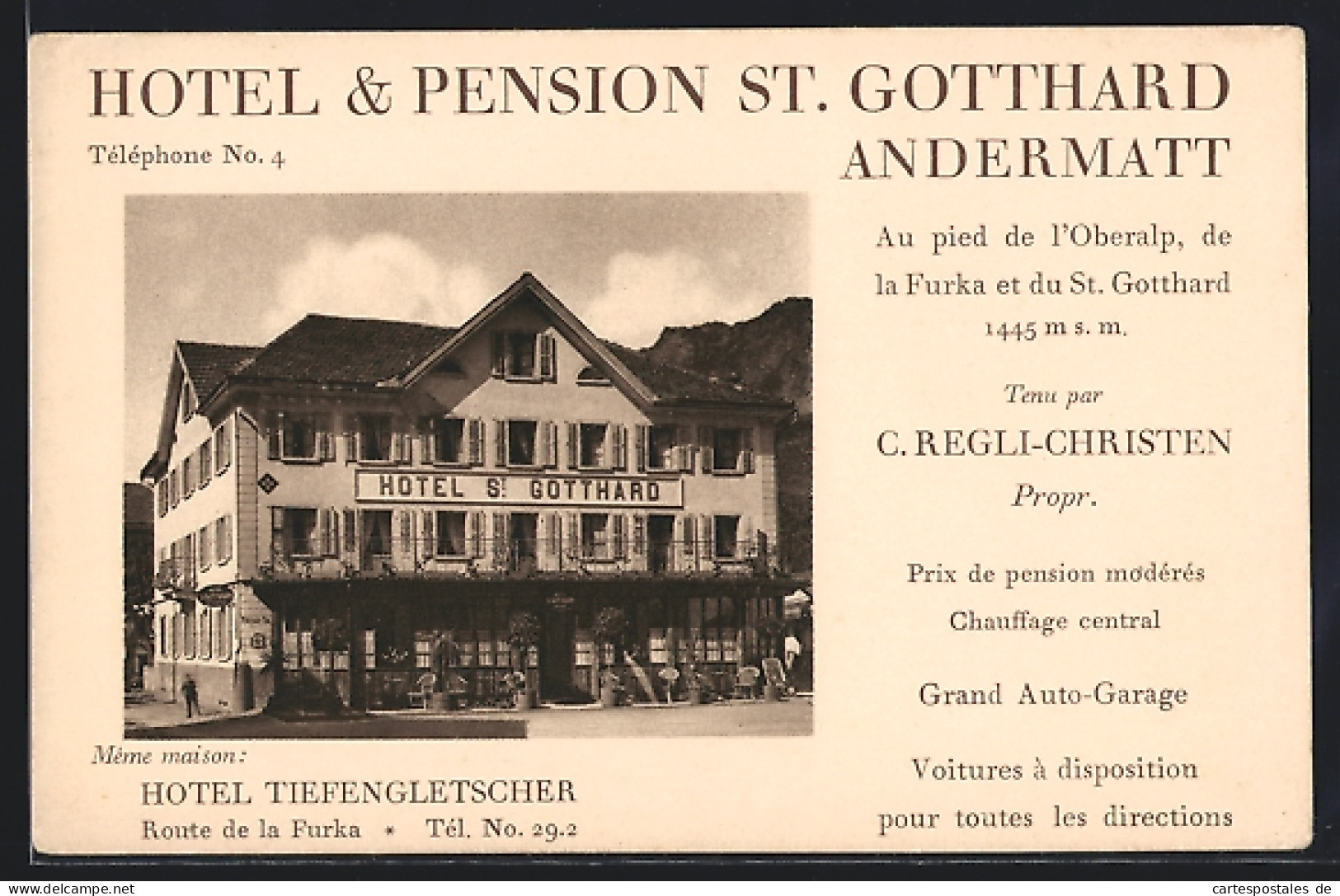 AK Andermatt, Hotel & Pension St. Gotthard  - Andermatt