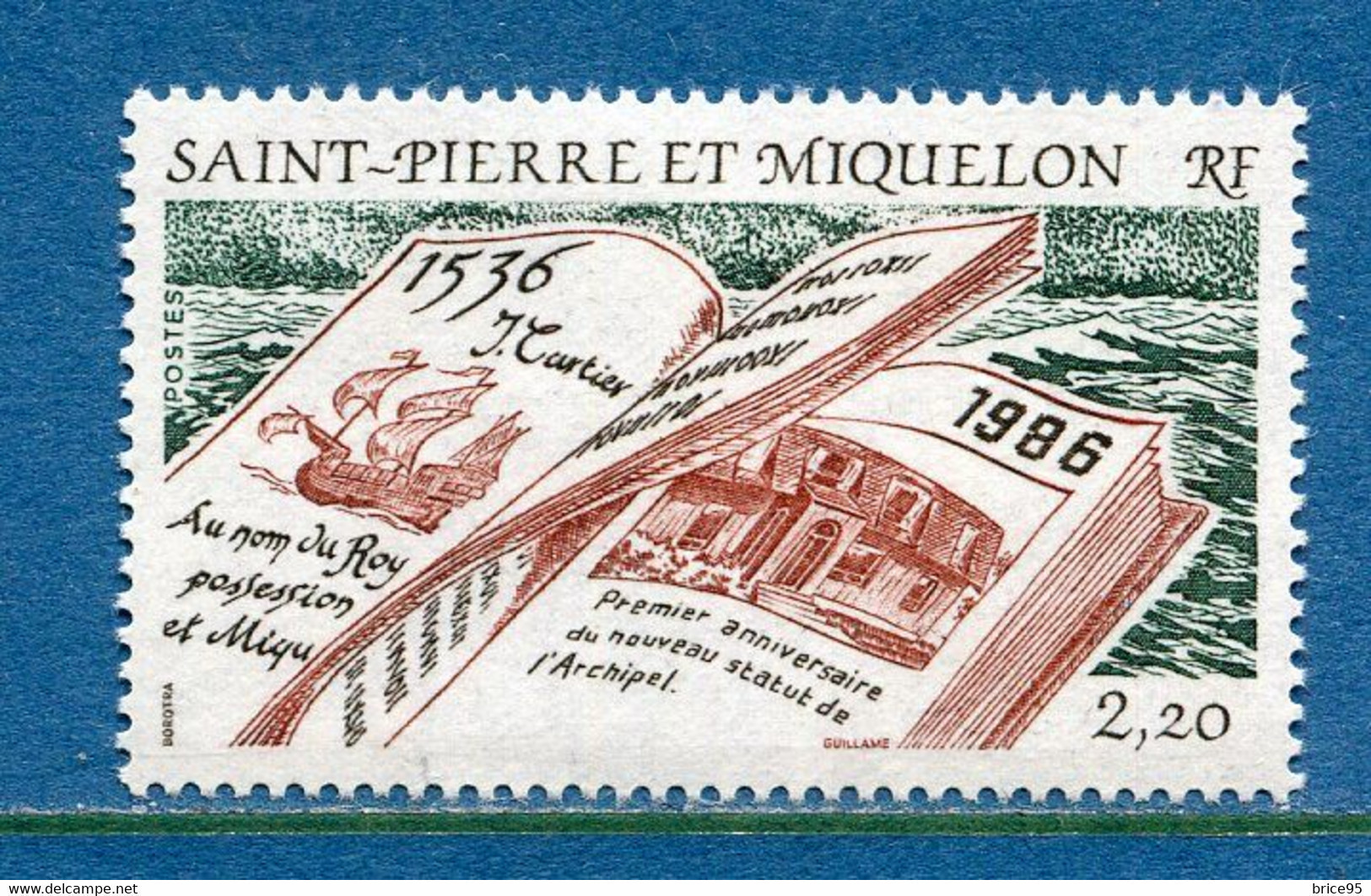 Saint Pierre Et Miquelon - YT N° 470 ** - Neuf Sans Charnière - 1986 - Unused Stamps