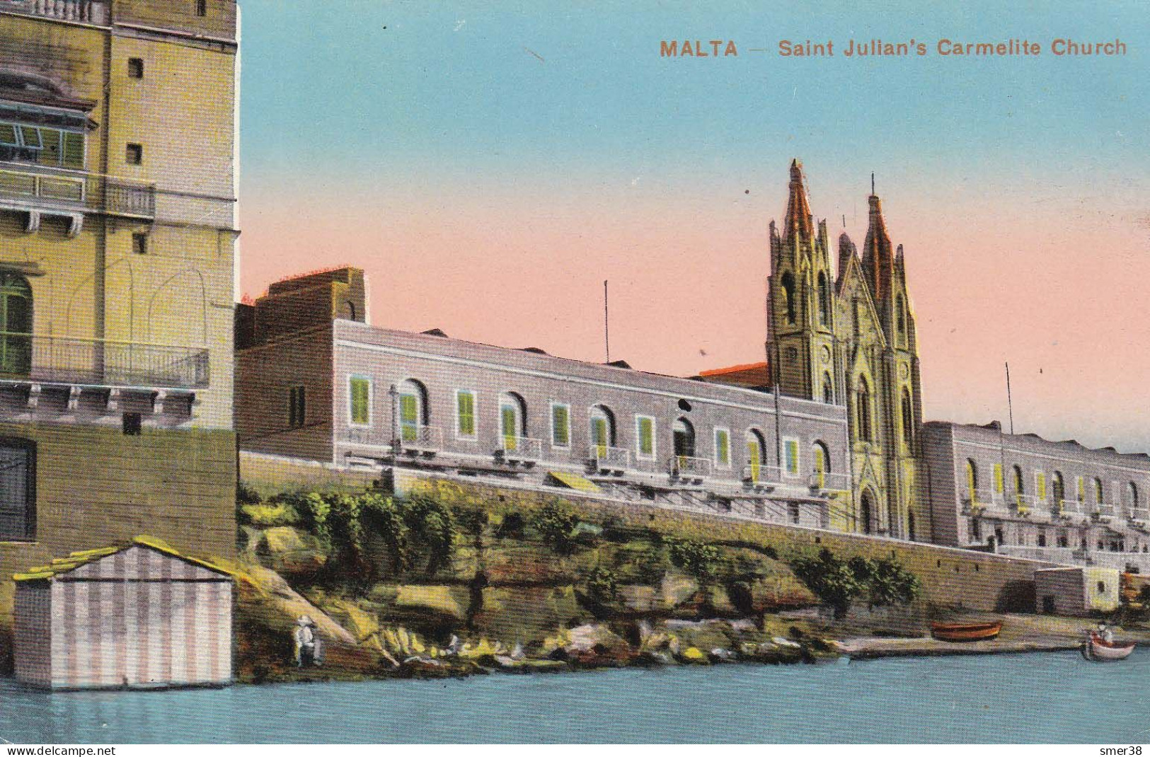 Malte - Saint Jullan's Carmelite Church  - Cpa - Malta