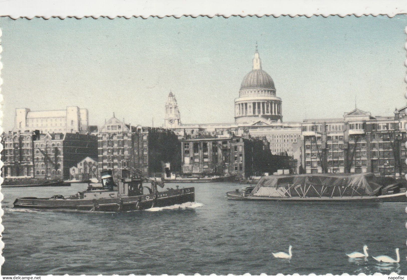 98-London St Paul's Cathedral From Thames - St. Paul's Cathedral