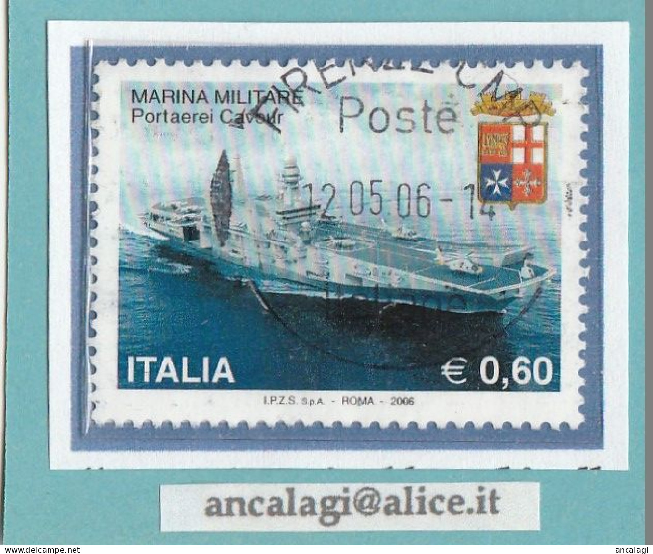 USATI ITALIA 2006 - Ref.0998 "MARINA MILITARE" 1 Val. - - 2001-10: Usati
