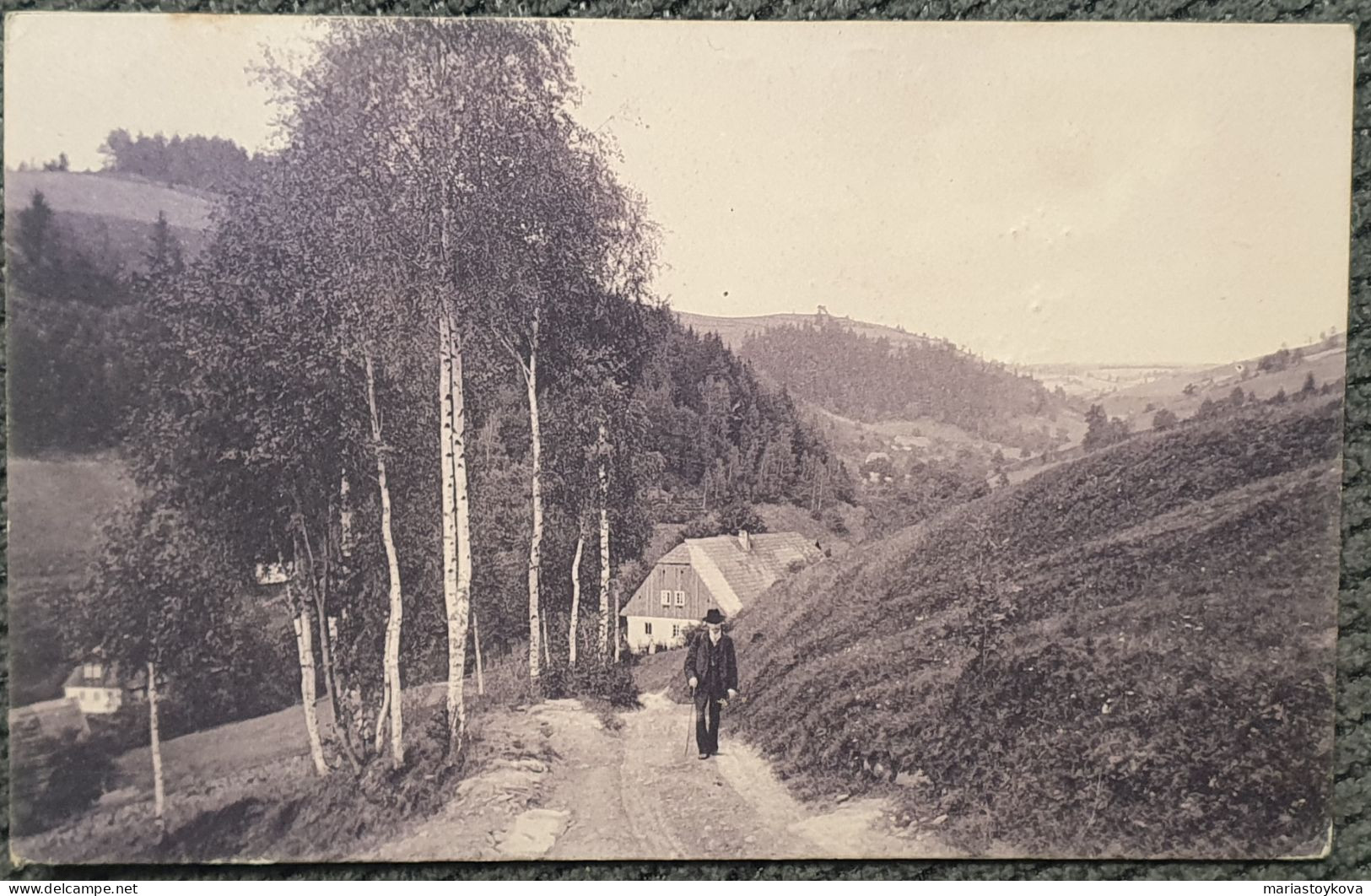 1910.Schlesien. Hallatsch (Hallgrund)- Golaczów.Neue Bahnstrecke Reinerz-Kudowa - Schlesien