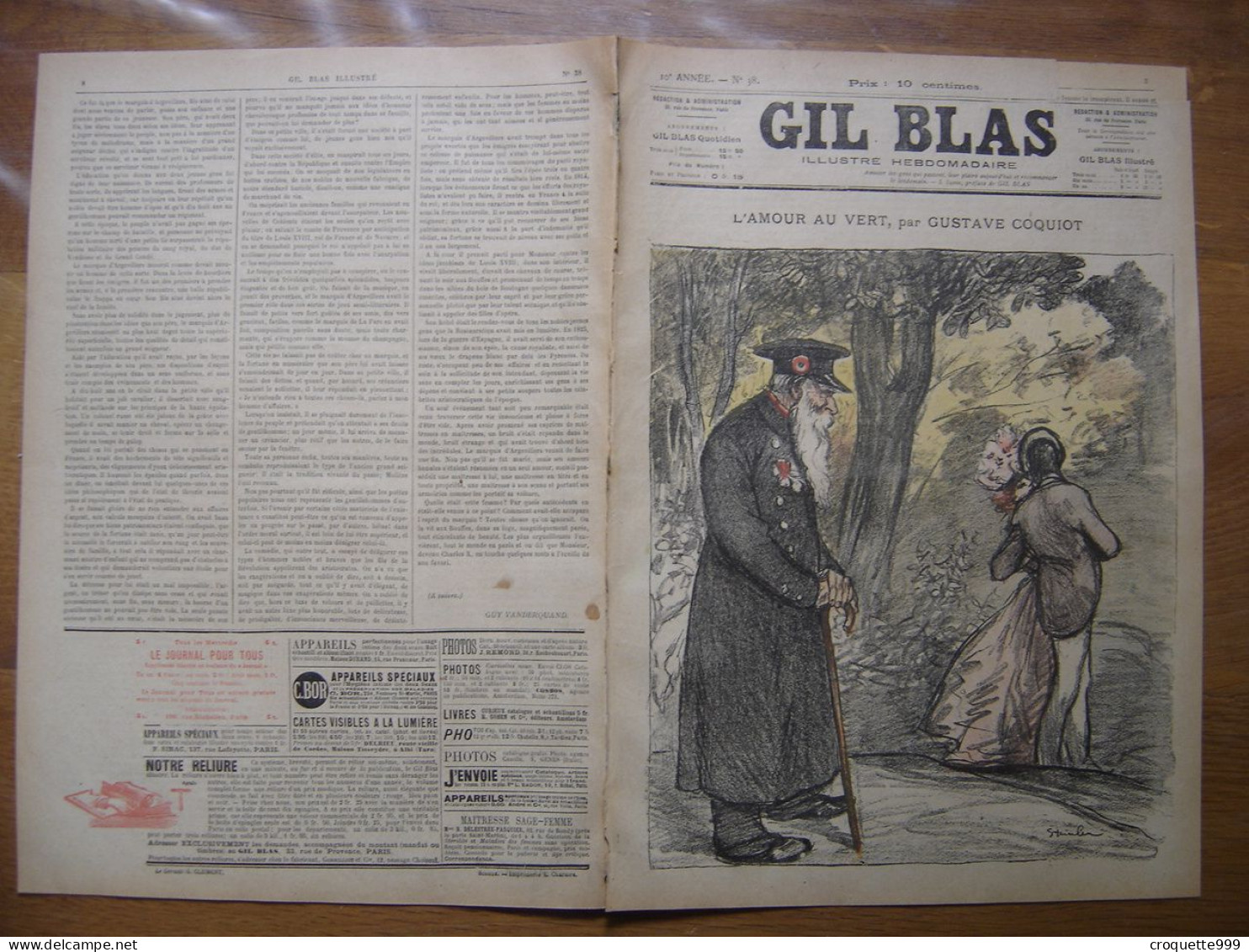 1900 GIL BLAS 38 Steinlen Edouard Bernard Balluriau - Autres & Non Classés