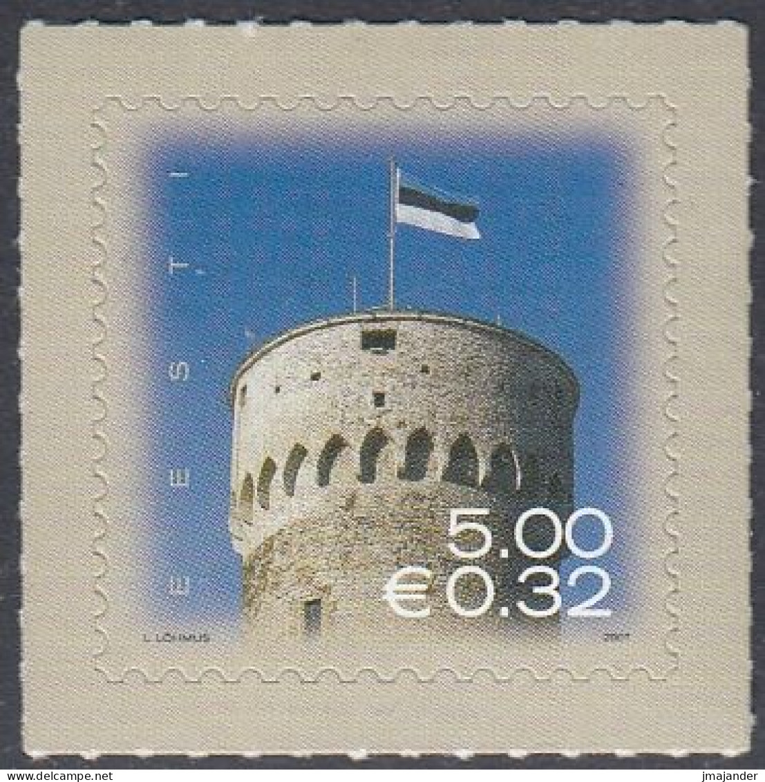 Estonia 2007 - Definitive Stamp: Estonian Flag Over Pikk Hermann Tower - Mi 573 ** MNH [1836] - Estonie