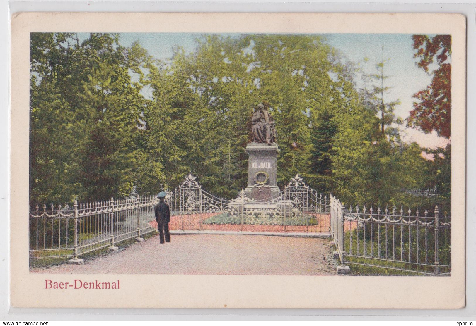 Baer-Denkmal Dorpat. Jurjev Tartu Estonie Estonia - Estonia