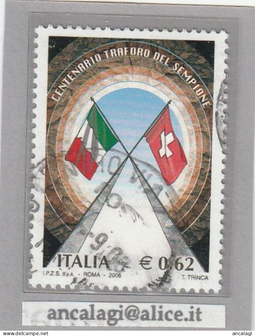 USATI ITALIA 2006 - Ref.0999A "TRSFORO DEL SEMPIONE" 1 Val. - - 2001-10: Usati