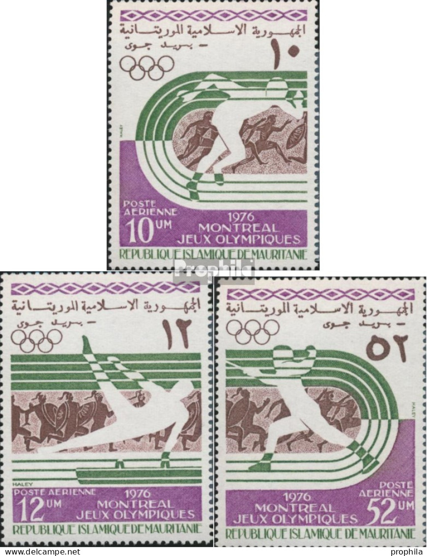 Mauretanien 536-538 (kompl.Ausg.) Postfrisch 1976 Olympia - Mauritania (1960-...)