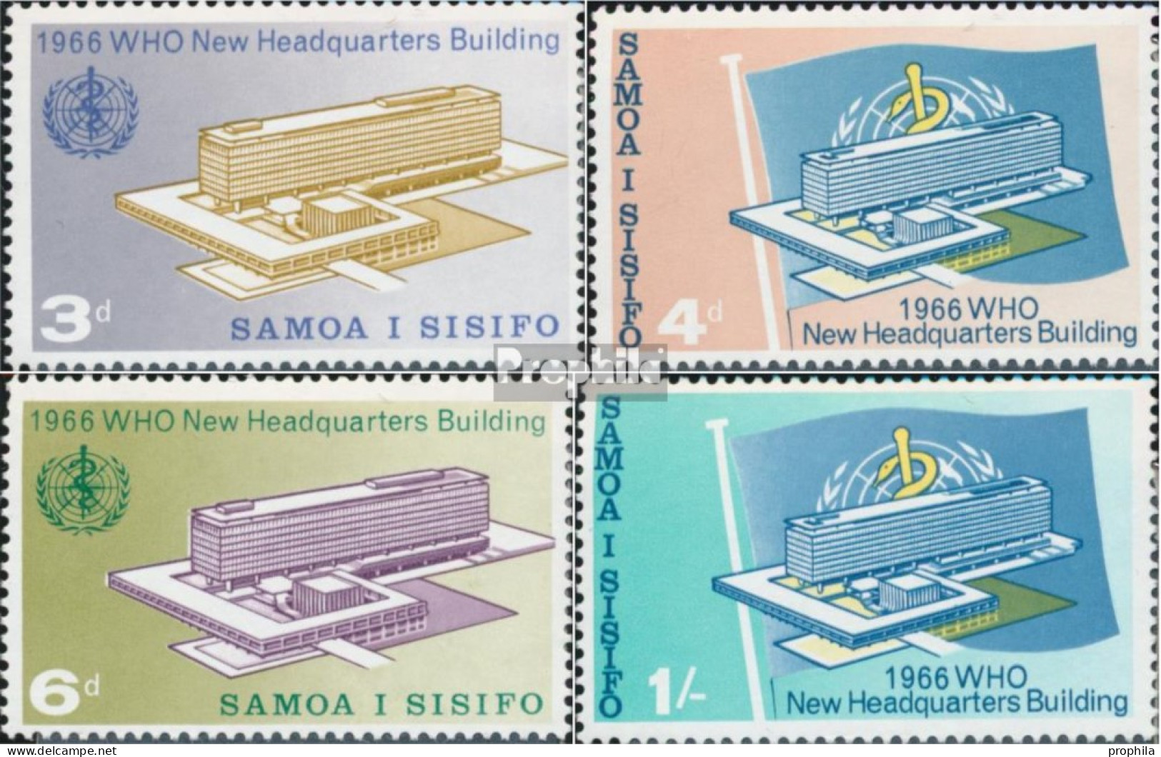 Samoa 141-144 (kompl.Ausg.) Postfrisch 1966 WHO - Samoa