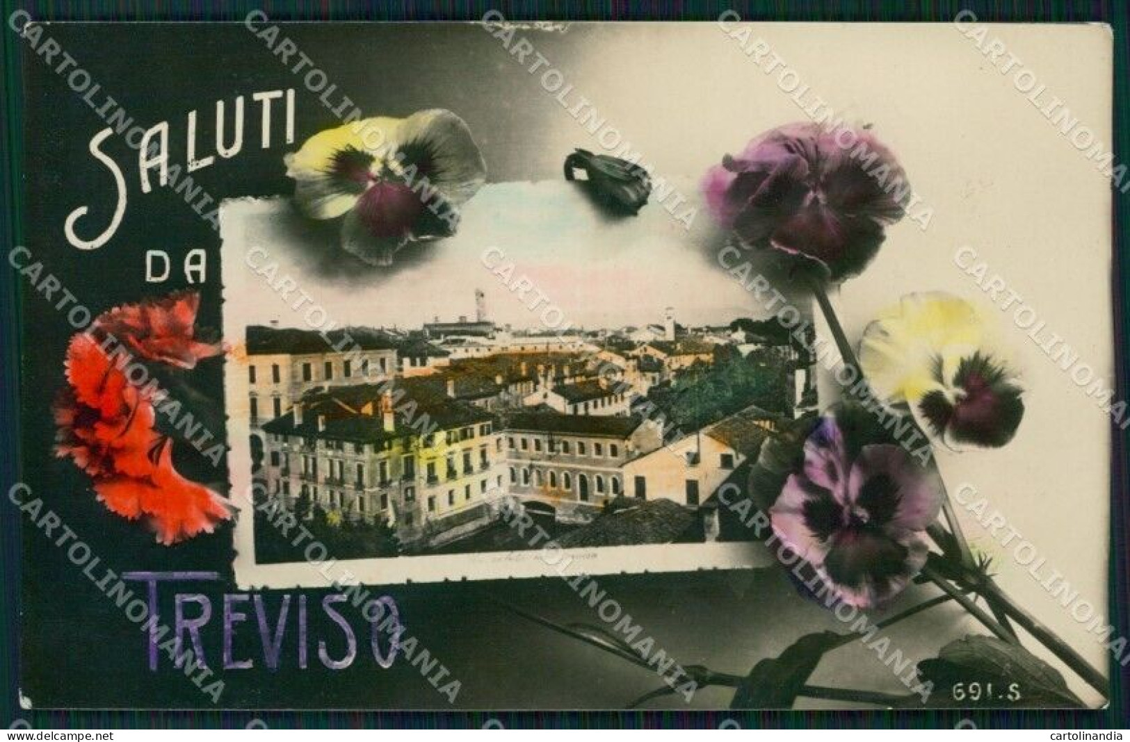 Treviso Città Saluti Da Foto Postcard KF1198 - Treviso