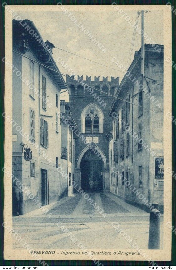 Pavia Vigevano Quartiere D'Artiglieria Cartolina KF2373 - Pavia