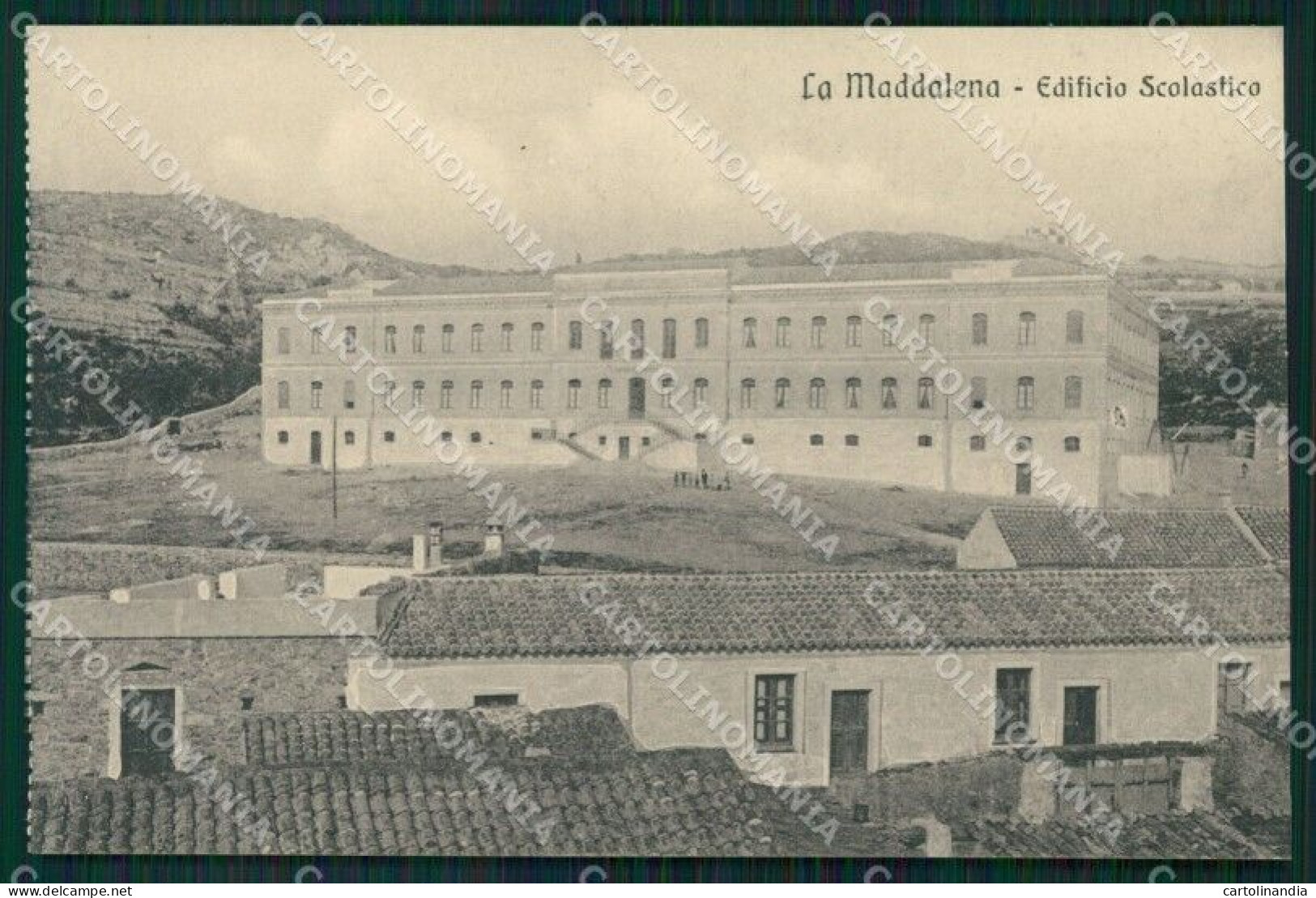 Sassari La Maddalena Scuole Postcard KF1166 - Sassari