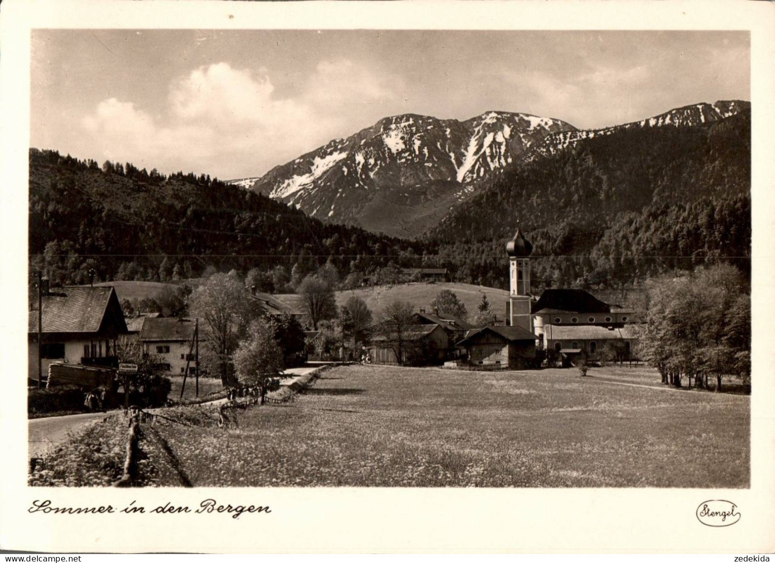 H1408 - TOP Stengel Fotokunstkarte - Sommer In Den Bergen - Autres & Non Classés