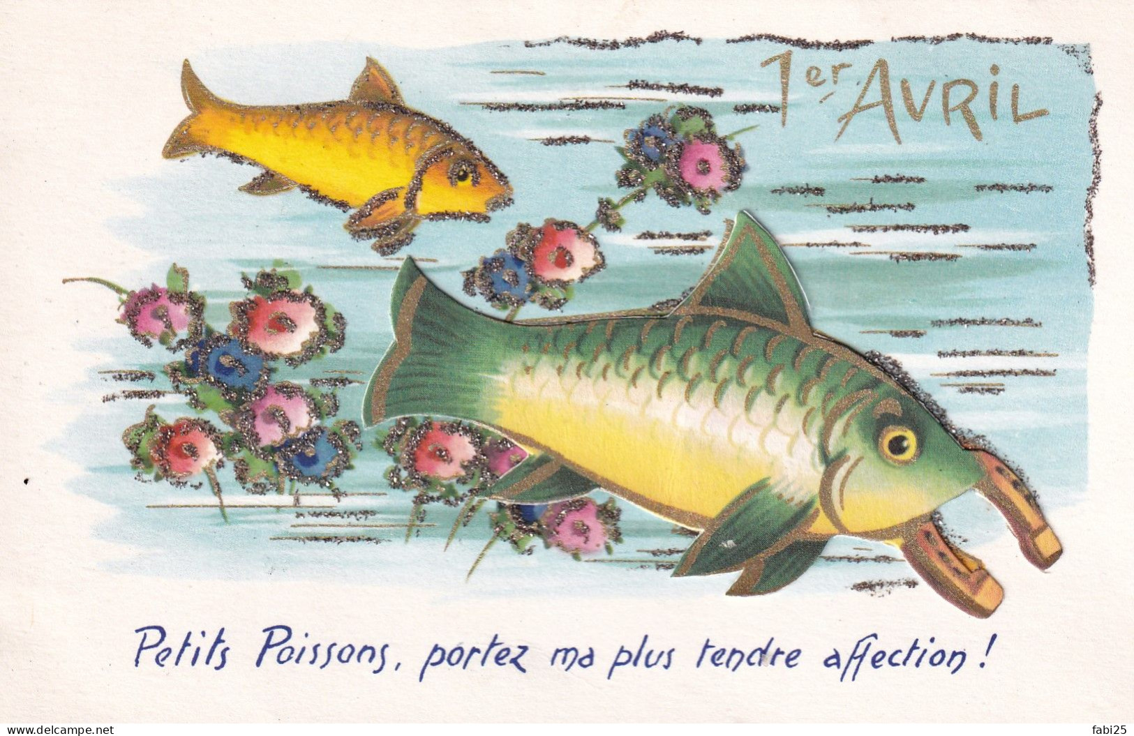 CARTE FANTAISIE 1 AVRIL CARTE A SYSTEME - 1 De April (pescado De Abril)