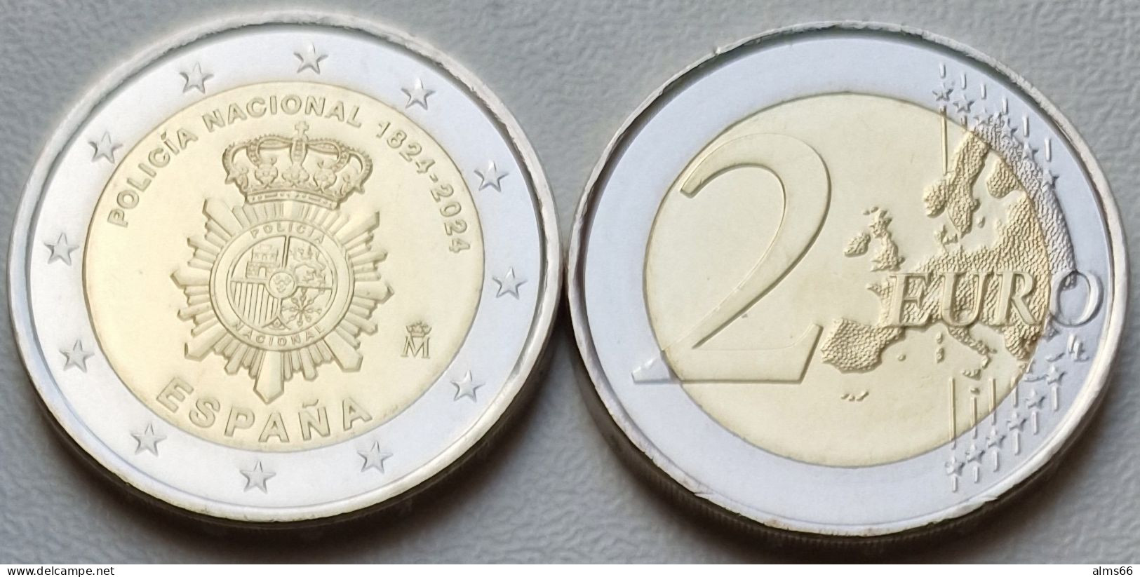 Spain 2 Euro 2024 UNC > Policia Nacional - Spagna