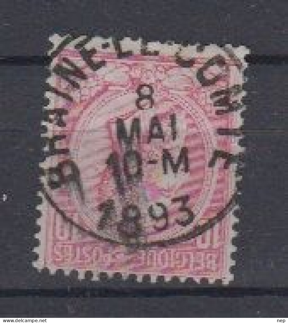 BELGIË - OBP - 1884/91 - Nr 46 T0 (BRAINE-LE-COMTE) - Coba + 2.00 € - 1884-1891 Leopoldo II