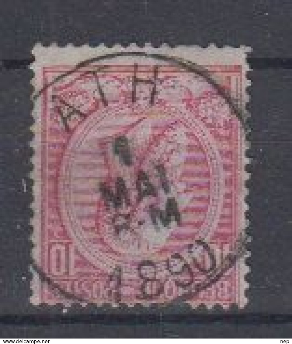 BELGIË - OBP - 1884/91 - Nr 46 T0 (ATH) - Coba + 2.00 € - 1884-1891 Leopold II.