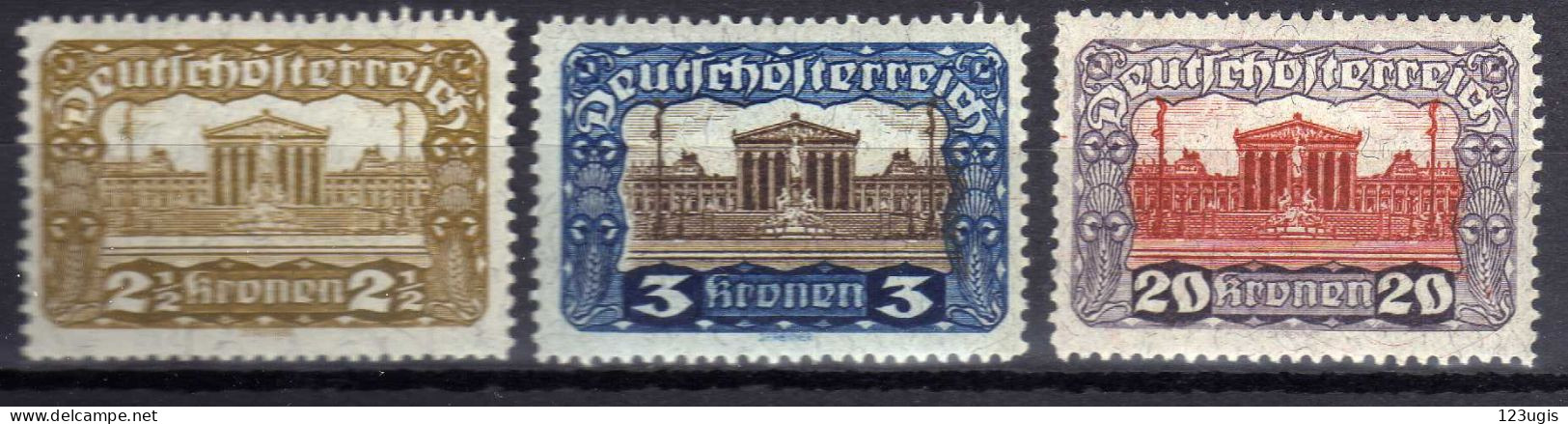 Österreich 1919/21, Mi 285-286; 291 A * [200424XIV] - Unused Stamps