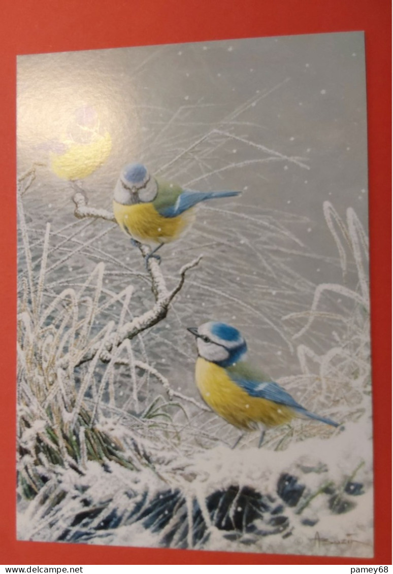 Carte Souvenir Oiseaux De Buzin " Les Petites Bleues " - 1985-.. Oiseaux (Buzin)