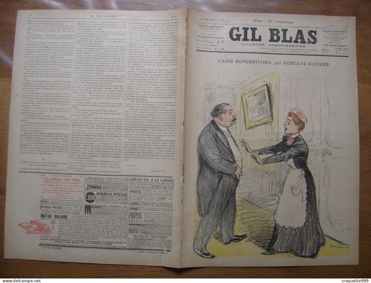 1900 GIL BLAS 34 Steinlen Jehan Testevuide Balluriau - Other & Unclassified