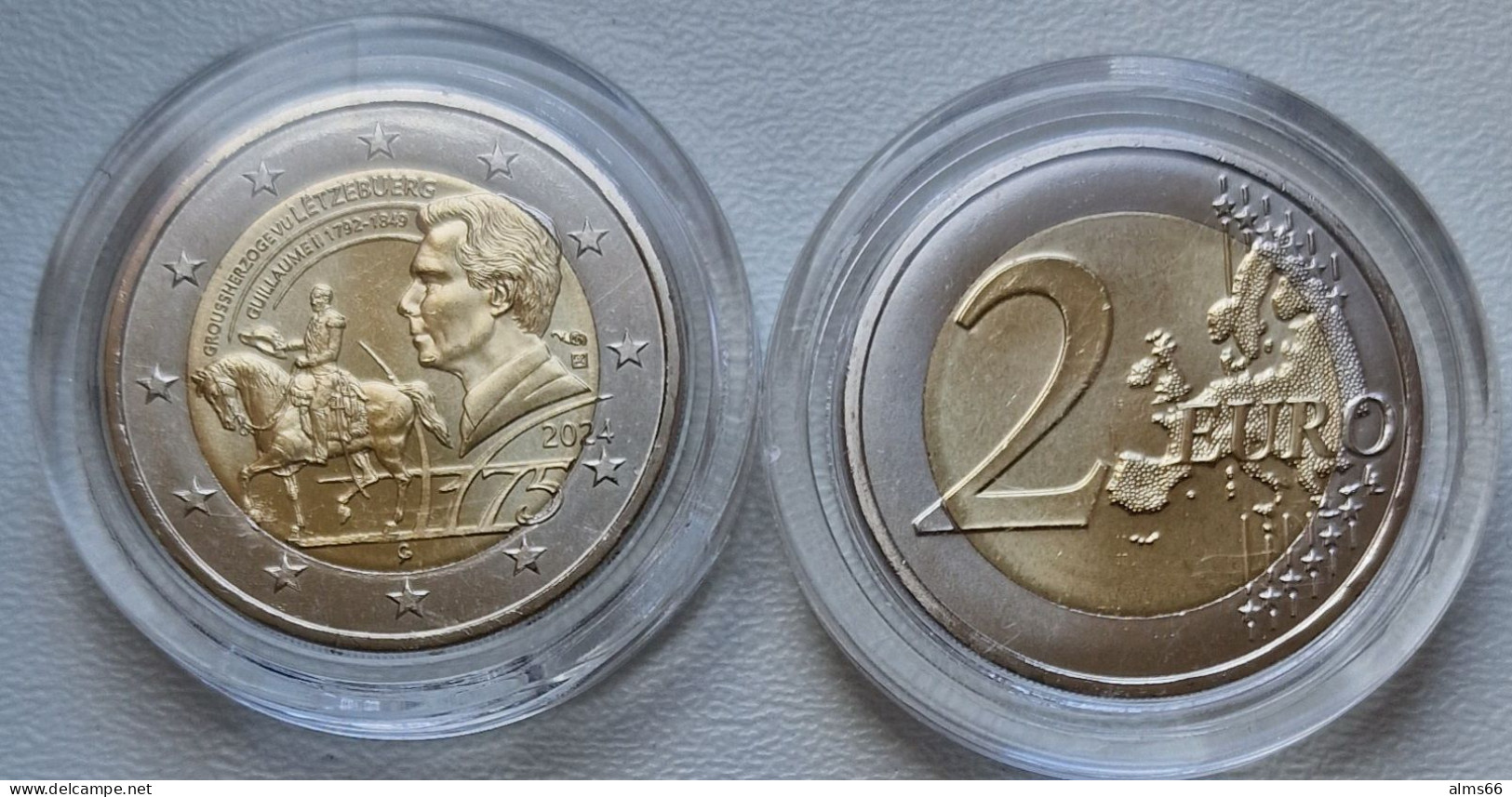 Luxembourg 2 Euro 2024 UNC > 175 Ann. Guillaume II - Luxembourg